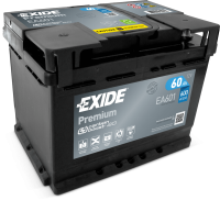  Аккумулятор автомобильный Exide Premium EA 601 6СТ-60 пр