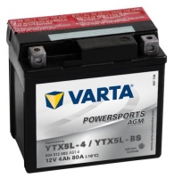  Аккумулятор мото Varta AGM 504 012 003 (YTX5L-BS)