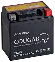  Аккумулятор мотоциклетный COUGAR AGM VRLA 12V7 YTZ7S